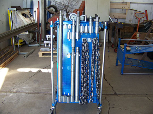 Blue Cart with 2 Pulls
