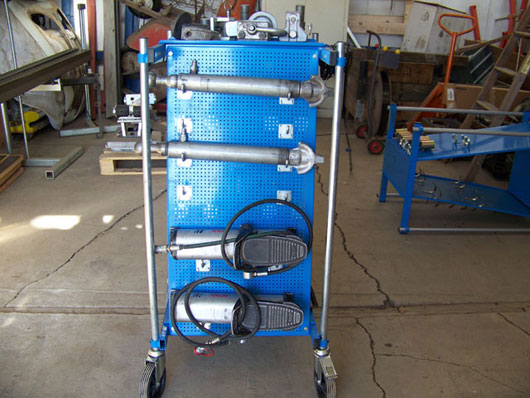 Blue Cart with 2 Pulls